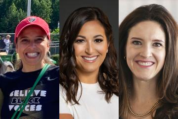  A collage of headshots: Sara Toussaint, Kassia Davis, and Jennifer Williams
