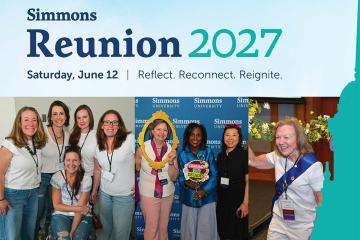 A collage of photos from reunions. Reunion 2027 will be Saturday, June 12, 2027.