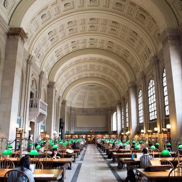 Inside the Boston Public Library