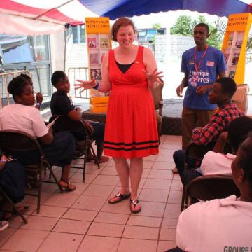 Lia Hollander teaching ESL