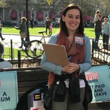 Sophie Hansen campaigning as Political Director.