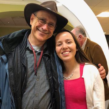 Charlotte Rivard and Professor Michael Berger