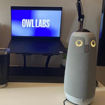 Owl Labs swag sent to Eliana