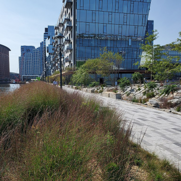 A section of the Boston Harborwalk