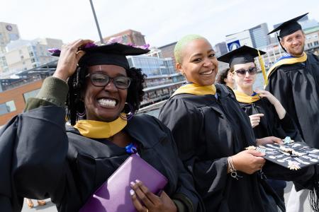 Students at Commencement
