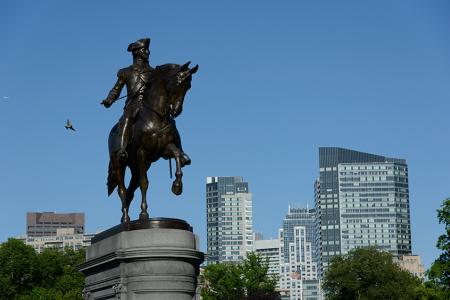 Paul Revere statue in the Boston Common
