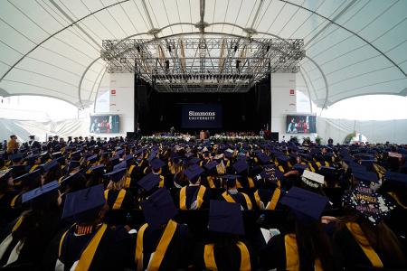 Students at Commencement
