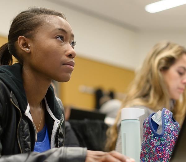 Students sitting in class