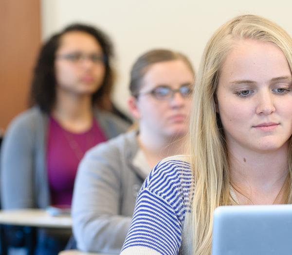 Students sitting in class