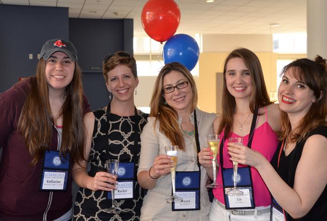 Alums at an event