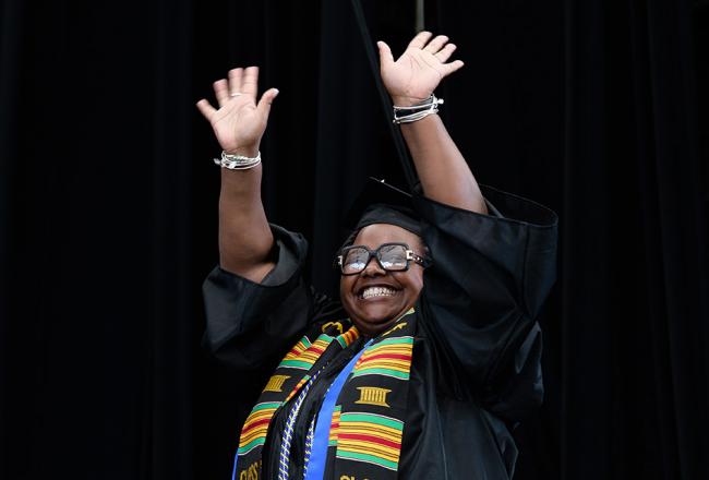 Student at Commencement