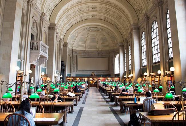 Inside the Boston Public Library