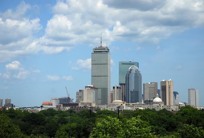 Boston city skyline