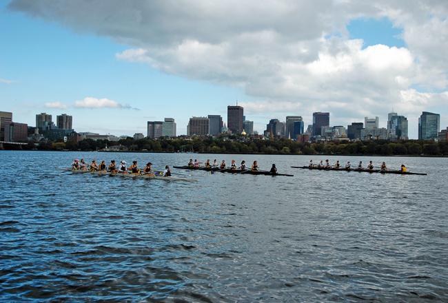 Simmons Crew Team on the Charles River