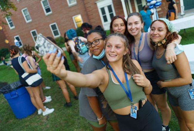 Group photo of students at the 2021 Candle Lighting Ceremony
