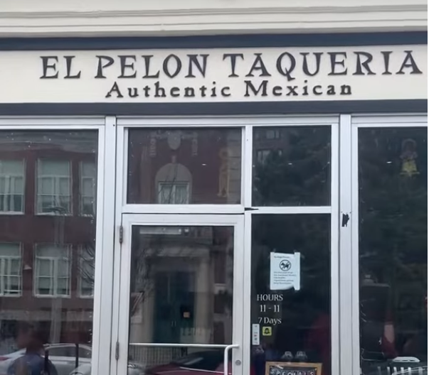 The front of El Pelon Taqueria in Boston