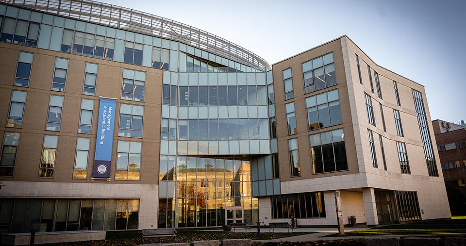Management and Academic Building on the academic campus