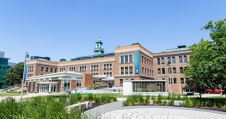 Academic Campus under a blue sky