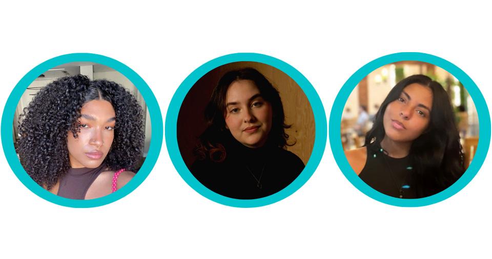 Laura-Luiza Cabral Gouvea (Africana Studies / History / Sociology '24), Julia Wilen (Women's & Gender Studies / Spanish / Literature & Writing '24), Reham Zeroual (Africana Studies / Political Science / Philosophy '24)