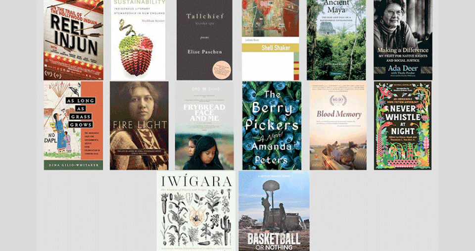 A selection of book covers of books written by Native Americans.