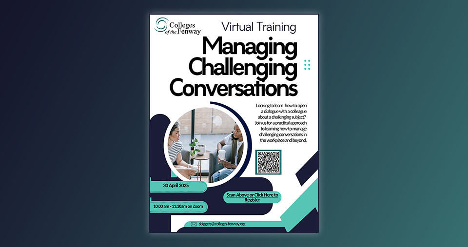 Flyer for Managing Challenging Conversations event