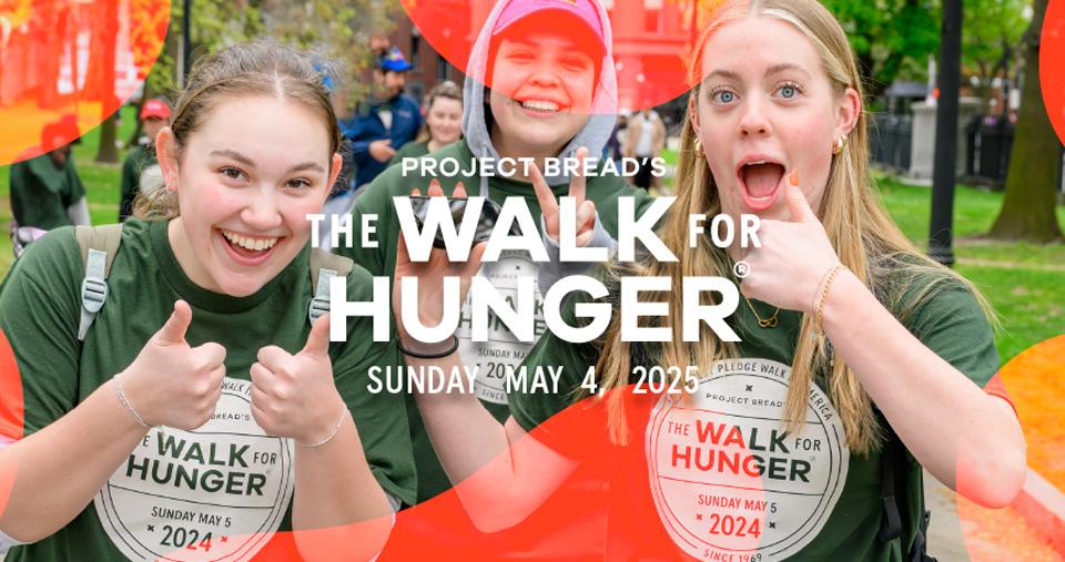 Project Bread's Walk for Hunger Image of 2024 Simmons Team