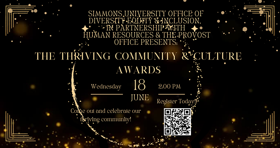 Flyer for The Thriving Community & Culture Awards