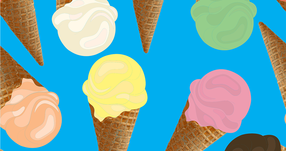ice cream cone pattern