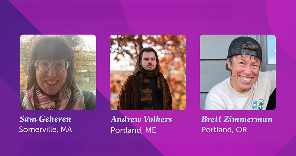 Event image for Housing Justice & Health Equity showing Sam Geheran, Andrew Volkers, and Brett Zimmerman