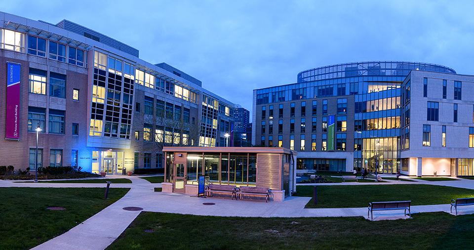 Simmons main campus evening