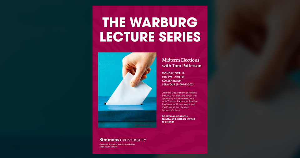 Warburg Lecture Series: Midterm Elections with Tom Patterson