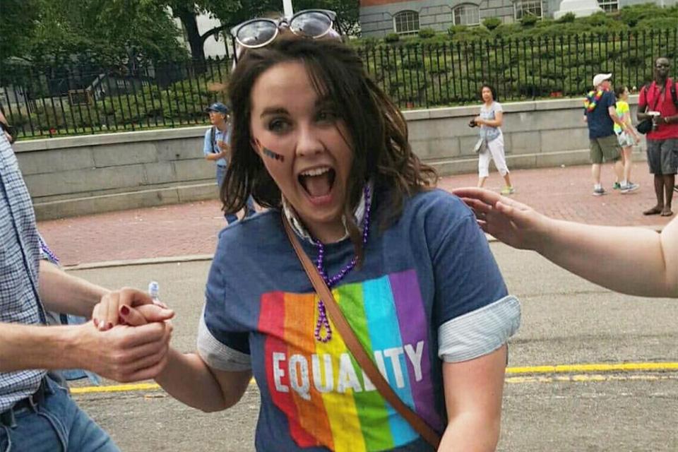 Maggie Belfi at Pride Parade