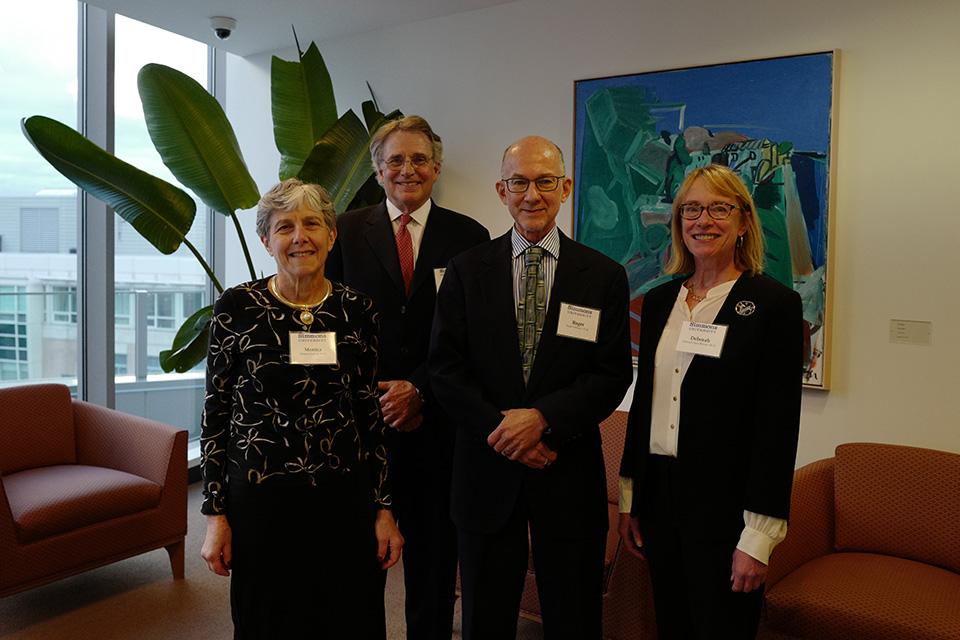 Pictured, from left: Monica Noether, Robert Coulam, Roger Feldman, and Deborah Haas-Wilson.