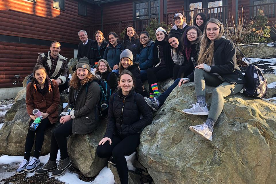 The Sustainability Club members during their retreat.