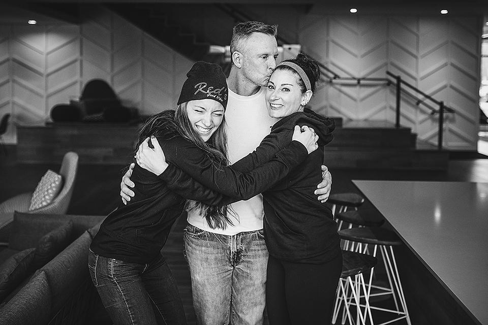 Caitlin McGrath-Levesque, Michael Dupont and Meghan McGrath