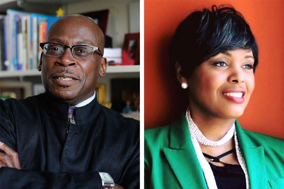 Headshots of Gary Bailey and Sharron Credle