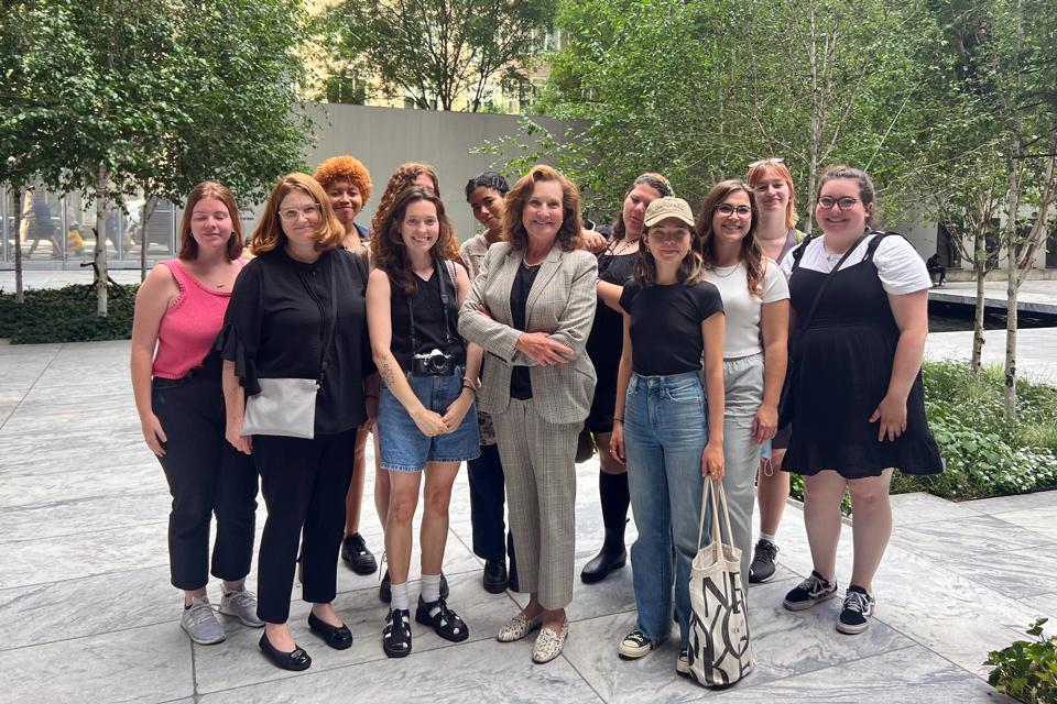 Jane Wesman and Simmons students attend NY Arts Management Program