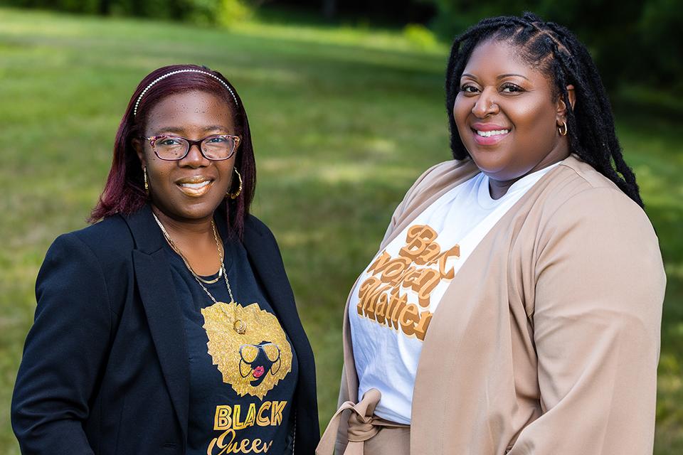 Tiffany Cooper ‘16MSW and Jerrica Raspberry Lawson ‘17MSW